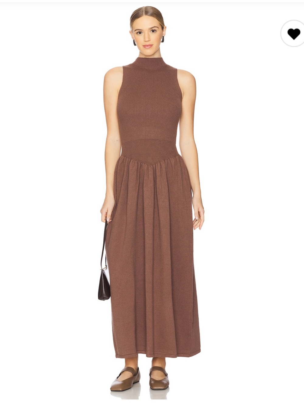 Line & Dot Chocolate Brown Ianna Sweater Dress